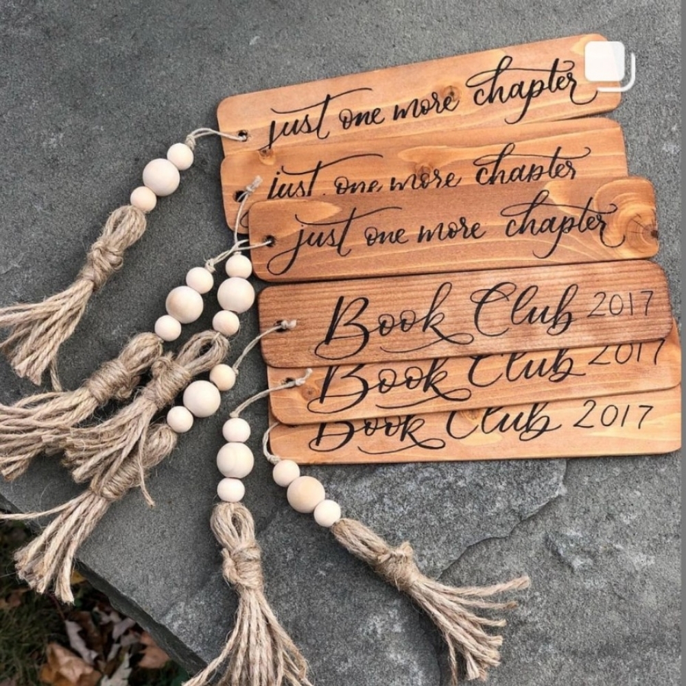 $10 Add-On to any J. Wright Rouse Book - Hand Crafted Engraved Wooden Bookmarks - Picture 2 of 13